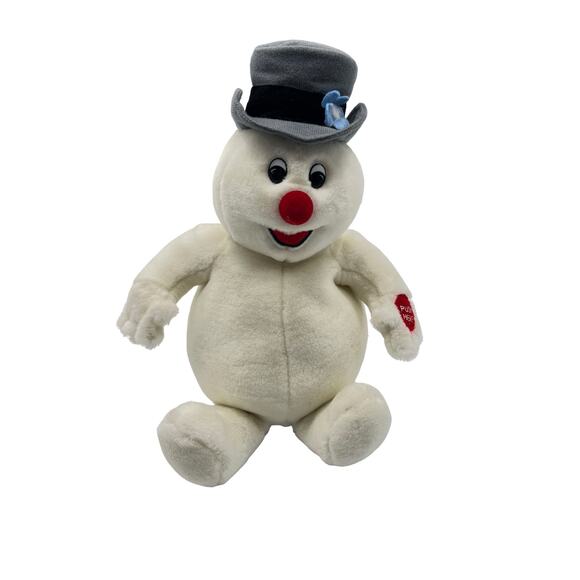 Gemmy 1999 Singing Frosty The Snowman Animated Plush Stuffed 14” Works - Picture 1 of 10